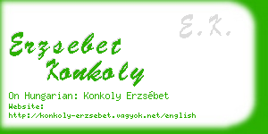 erzsebet konkoly business card